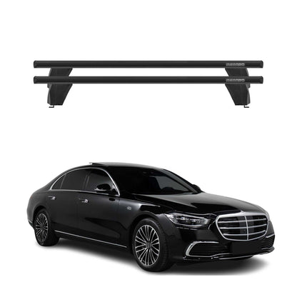 Menabo Dachträger Grundträger für Mercedes S Klasse W223 2020-25 Alu Schwarz 2x OMAC DE