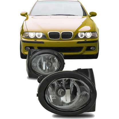 JOM Nebelscheinwerfer für BMW 3er E46/ M3 + E39/ M5 Klarglas mit Rahmen OMAC DE