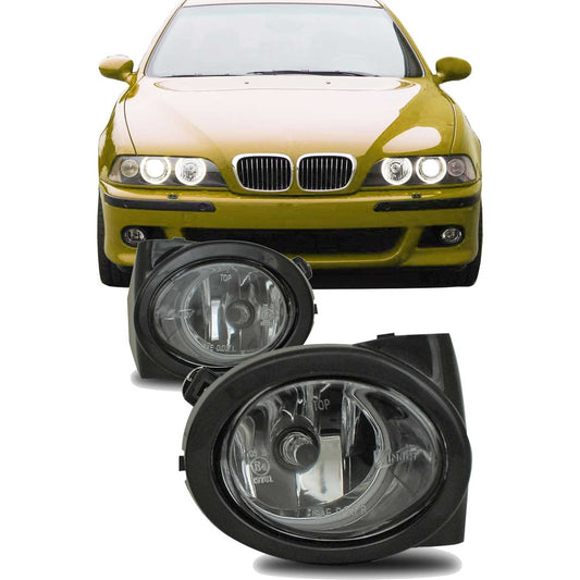 JOM Nebelscheinwerfer für BMW 3er E46/ M3 + E39/ M5 Klarglas mit Rahmen OMAC DE