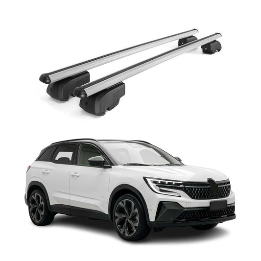 Dachträger Grundtäger für Renault Austral 2022-2025 75kg Aluminium Silber 2 tlg OMAC DE