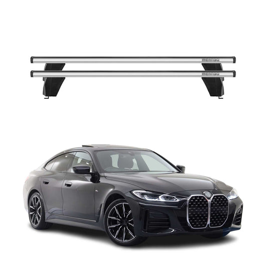 Menabo Dachträger Grundträger für BMW 4er G26 Gran Coupe 2020-2025 ABE Alu Grau OMAC DE