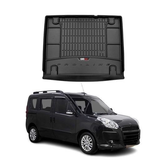 OMAC Gummi Kofferraumwanne für Fiat Doblo 2010-2021 TPE Laderaumwanne Schwarz OMAC DE