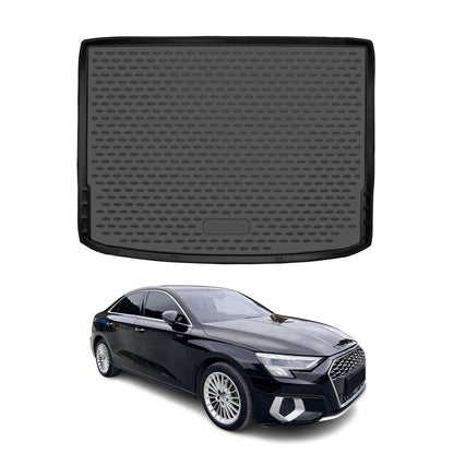 Kofferraummatte Kofferraumwanne für Audi A3 8Y Sportback 2020-2025 Gummi TPE OMAC DE