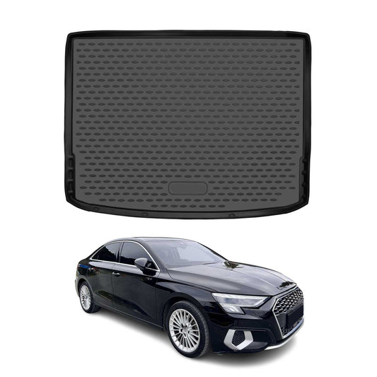Kofferraummatte Kofferraumwanne für Audi A3 8Y Sportback 2020-2025 Gummi TPE OMAC DE