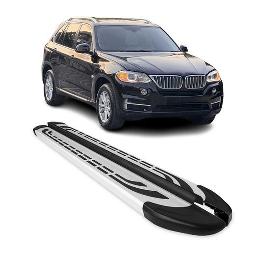 Trittbretter Seitenschweller für BMW X5 2014-2018 Silber Aluminium 2 tlg