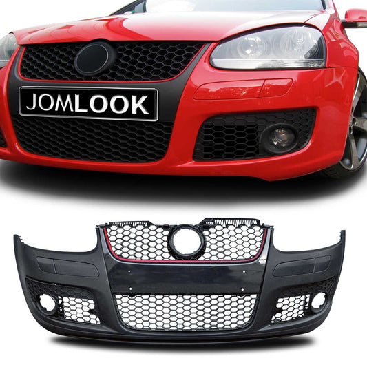 JOM Stoßstange für vorne Kühlergrill VW Golf MK5 2003-2008 Schwarz OMAC DE