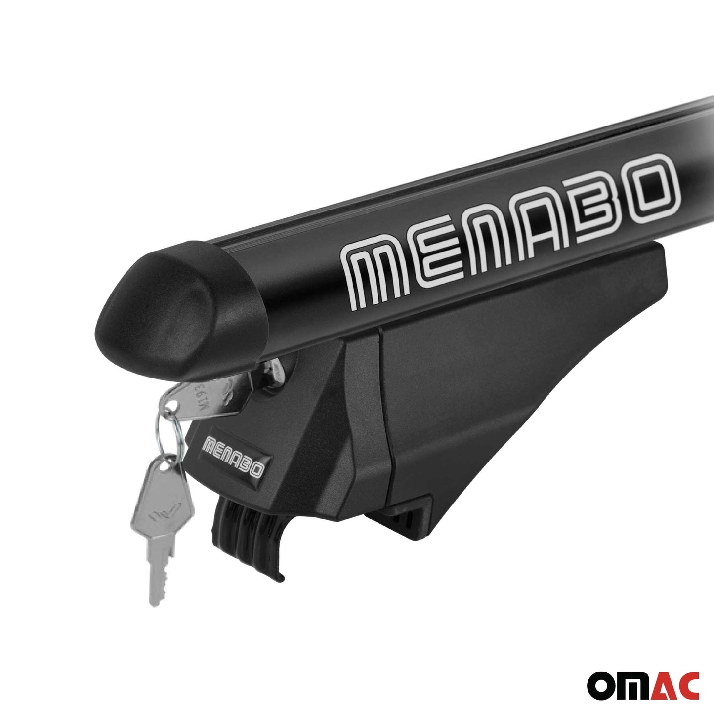 Menabo Dachträger Grundtäger für VW Tiguan mk2 2016-2020 Pre-FL 75kg Alu Schwarz OMAC DE
