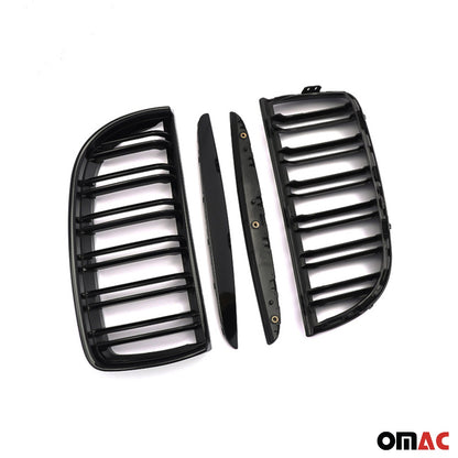 2004-2008 BMW 3er E90 Limo M3 Nieren Grill Kühlergrill Schwarz Glanz
