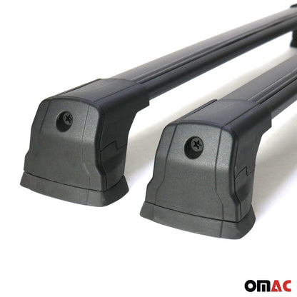 Dachträger für Ford Transit Custom / Tourneo Custom 2023-2025 75kg Alu Schwarz OMAC DE