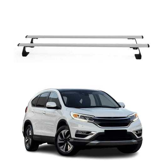 Dachträger Grundtäger für Honda CR-V mk4 2012-2016 75kg Stahl Silber 2 tlg OMAC DE