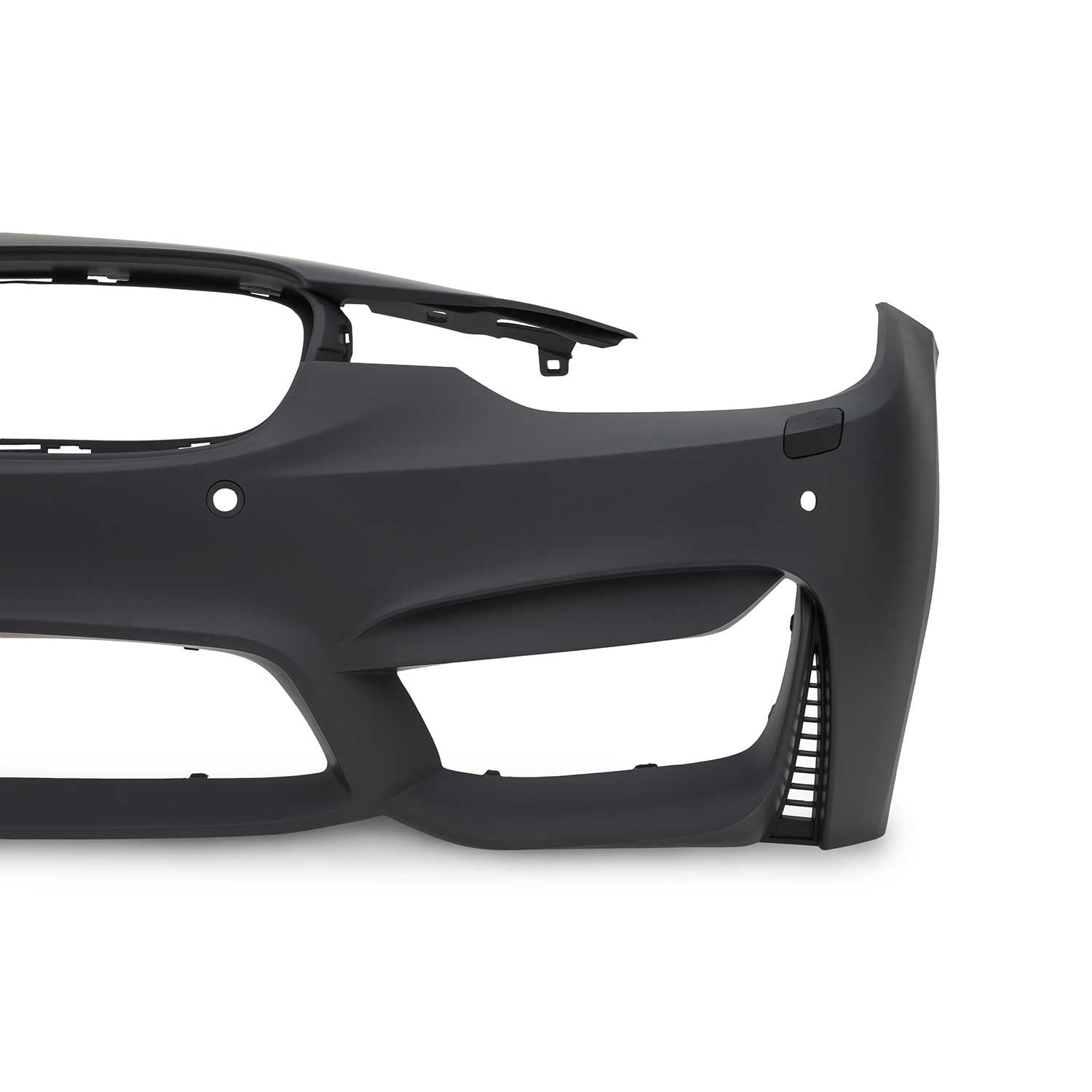 JOM Stoßstange vorne für BMW F30 inkl. LCI 2011-2019 SRA + PDC Schwarz OMAC DE