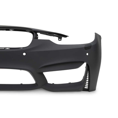 JOM Stoßstange vorne für BMW F30 inkl. LCI 2011-2019 SRA + PDC Schwarz OMAC DE