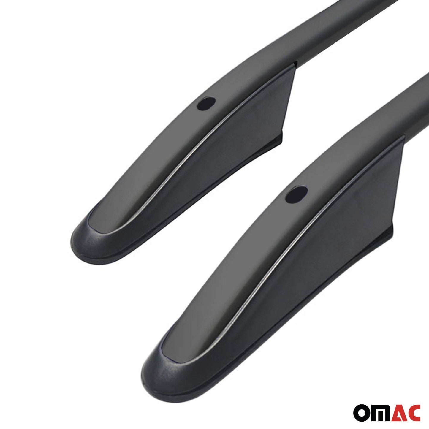 Dachreling Dachgepäckträger für VW Transporter T7 2024-2025 L2 Langer Schwarz 2x OMAC DE