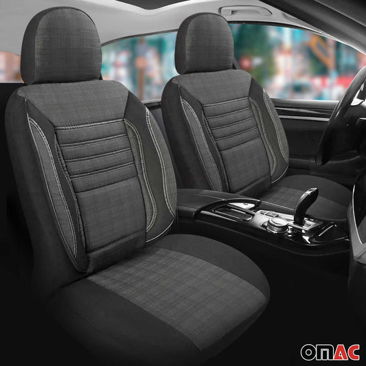 Schonbezüge Sitzschoner Sitzbezüge für VW Crafter 2006-2025 Rauch Grau 1 Sitz OMAC DE
