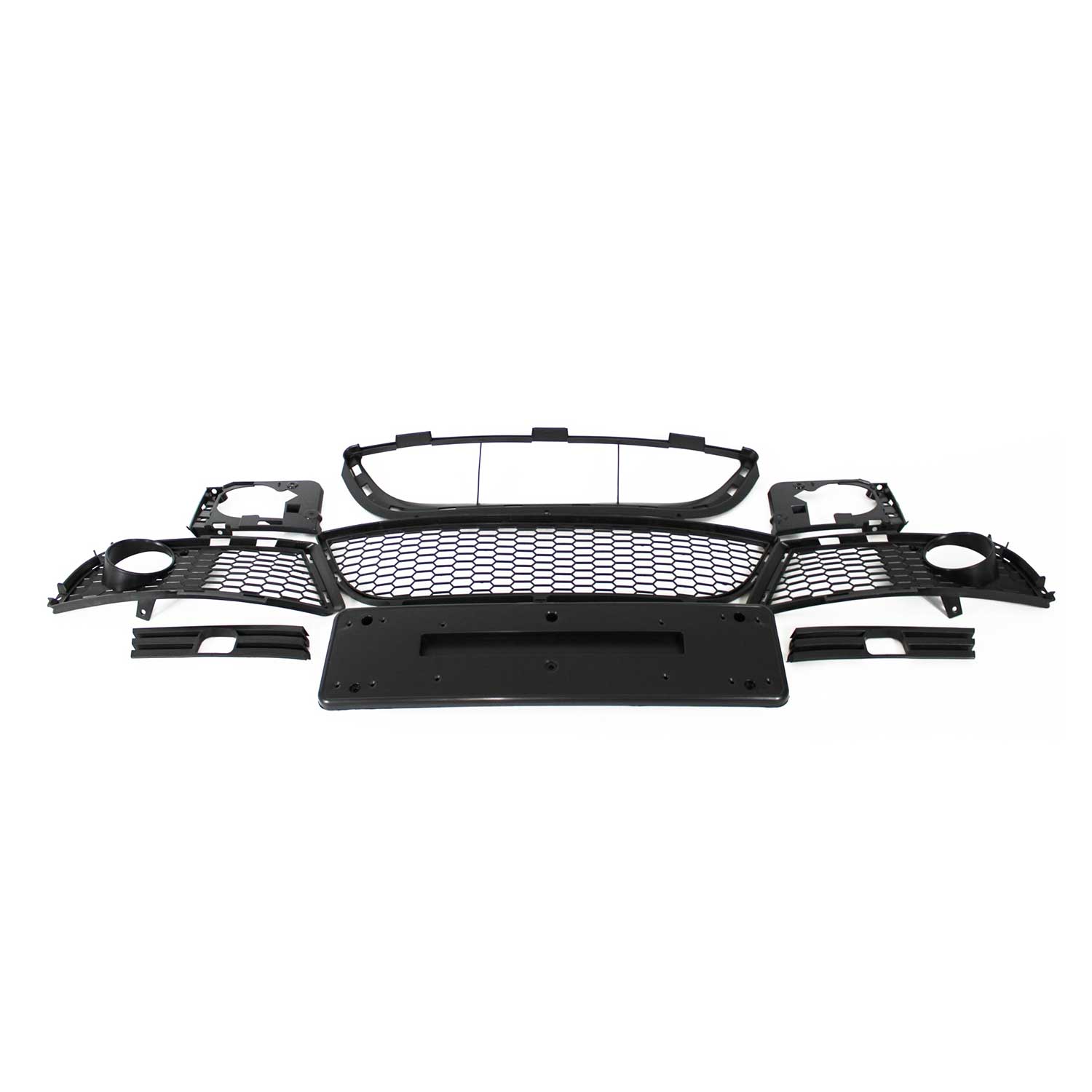 JOM Frontstoßstange für BMW E90 / E91 2005-2008 PDC + SRA Schwarz OMAC DE