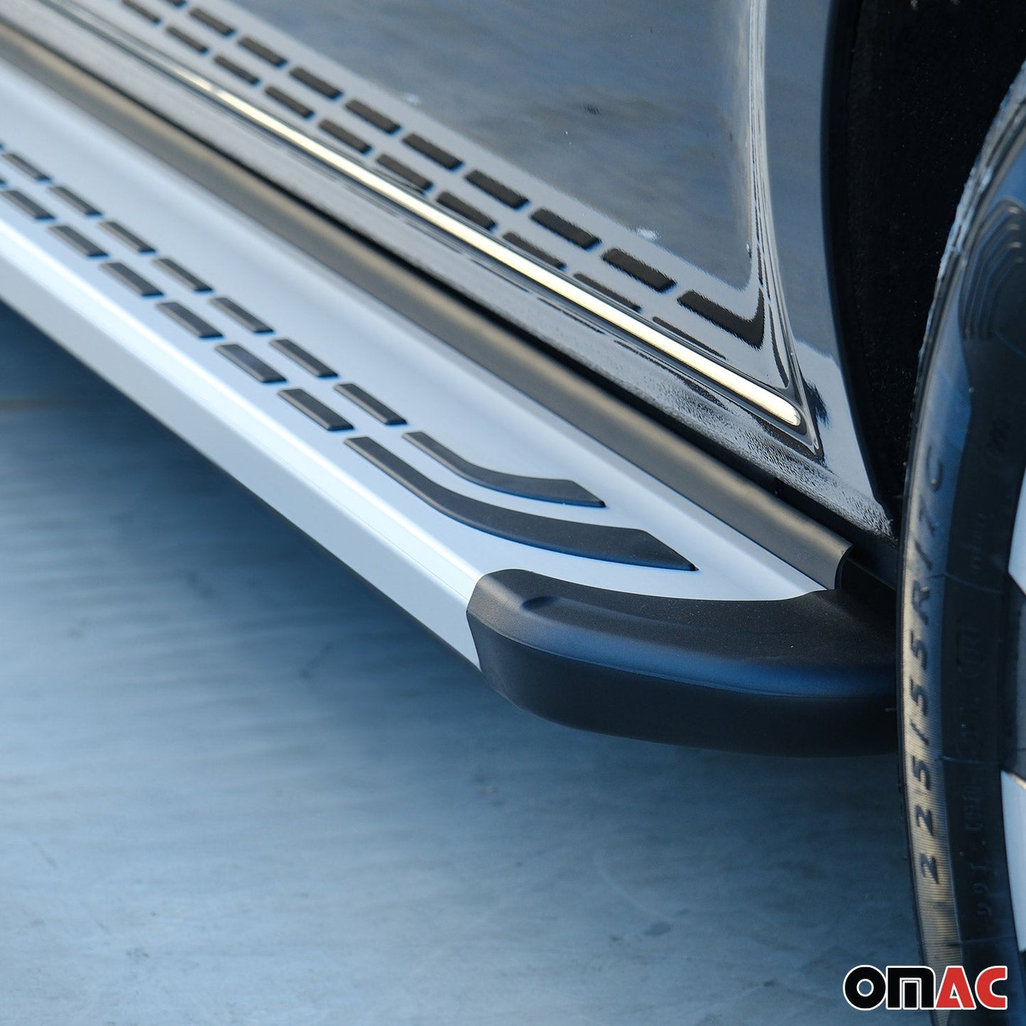 Trittbretter Seitenschweller Seitenbretter für Honda CR-V 2012-2019 Alu Grau OMAC DE