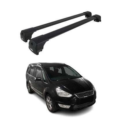 2006-2015 Ford Galaxy Dachträger Grundträger Schwarz Alu 2 tlg