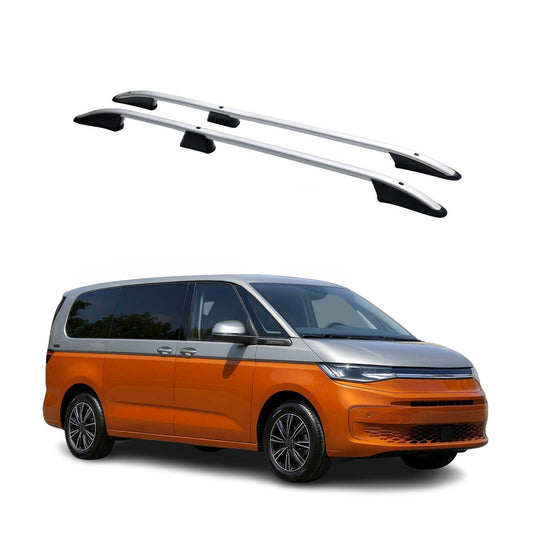 Dachreling Relingträger für VW T7 Multivan 2022-2025 Alu Silber L1 L2 2x OMAC DE