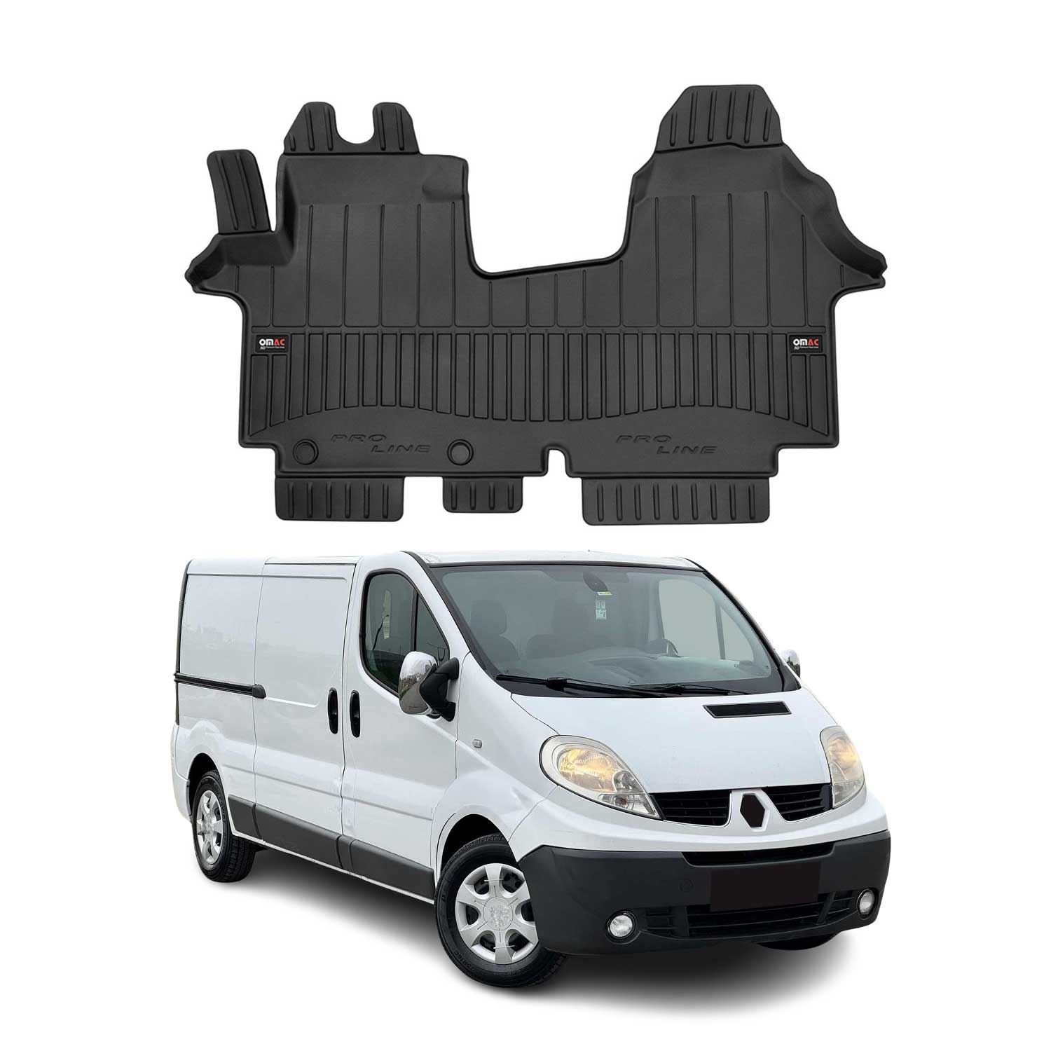 2001-2014 Renault Trafic Fußmatten TPE Schwarz 1 tlg OMAC DE