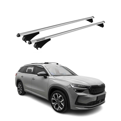 Menabo Dachträger Grundtäger für Skoda Kodiaq mk2 2024-2025 75kg Alu Silber 2x OMAC DE