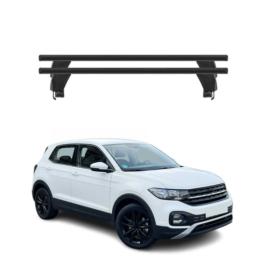 Menabo Dachträger Grundträger für VW T-Cross 2018-2025 Alu Schwarz 2tlg OMAC DE