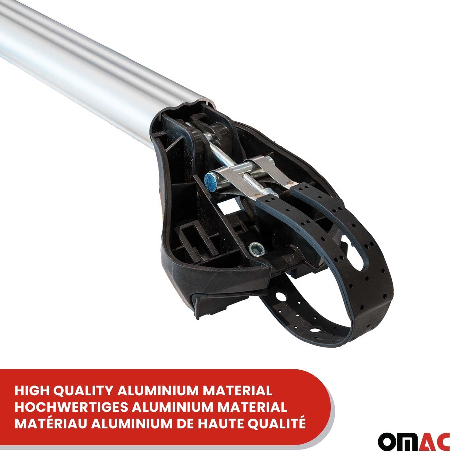 Dachreling + Dachträger Satz für Fiat Doblo 2010-2021 Langer L2 Alu Grau OMAC DE