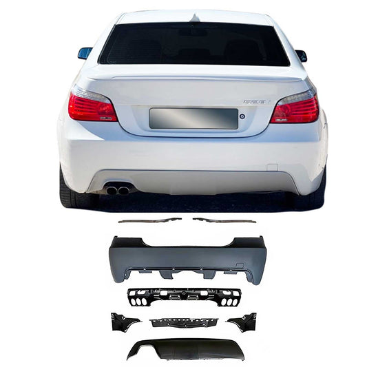 JOM Heckstoßstange für BMW E60 2003-2010 Schwarz 8tlg OMAC DE