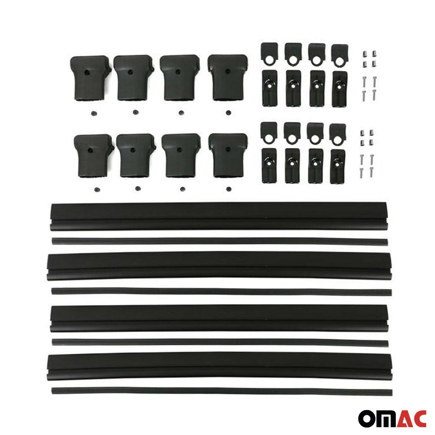 Dachträger Grundtäger für Citroen Jumper 2006-2025 75kg Aluminium Schwarz 4 tlg OMAC DE
