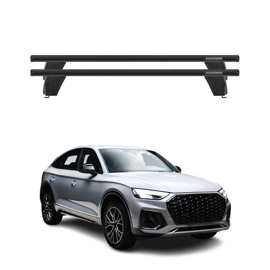 Menabo Dachträger Grundtäger für Audi Q5 Sportback 2021-2024 75kg Alu Schwarz 2x OMAC DE