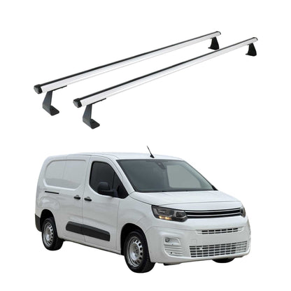 Dachträger Grundtäger für Citroen Berlingo 2018-2025 75kg Aluminium Silber 2tlg OMAC DE