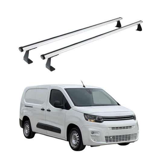 Dachträger Grundtäger für Citroen Berlingo 2018-2025 75kg Aluminium Silber 2tlg OMAC DE