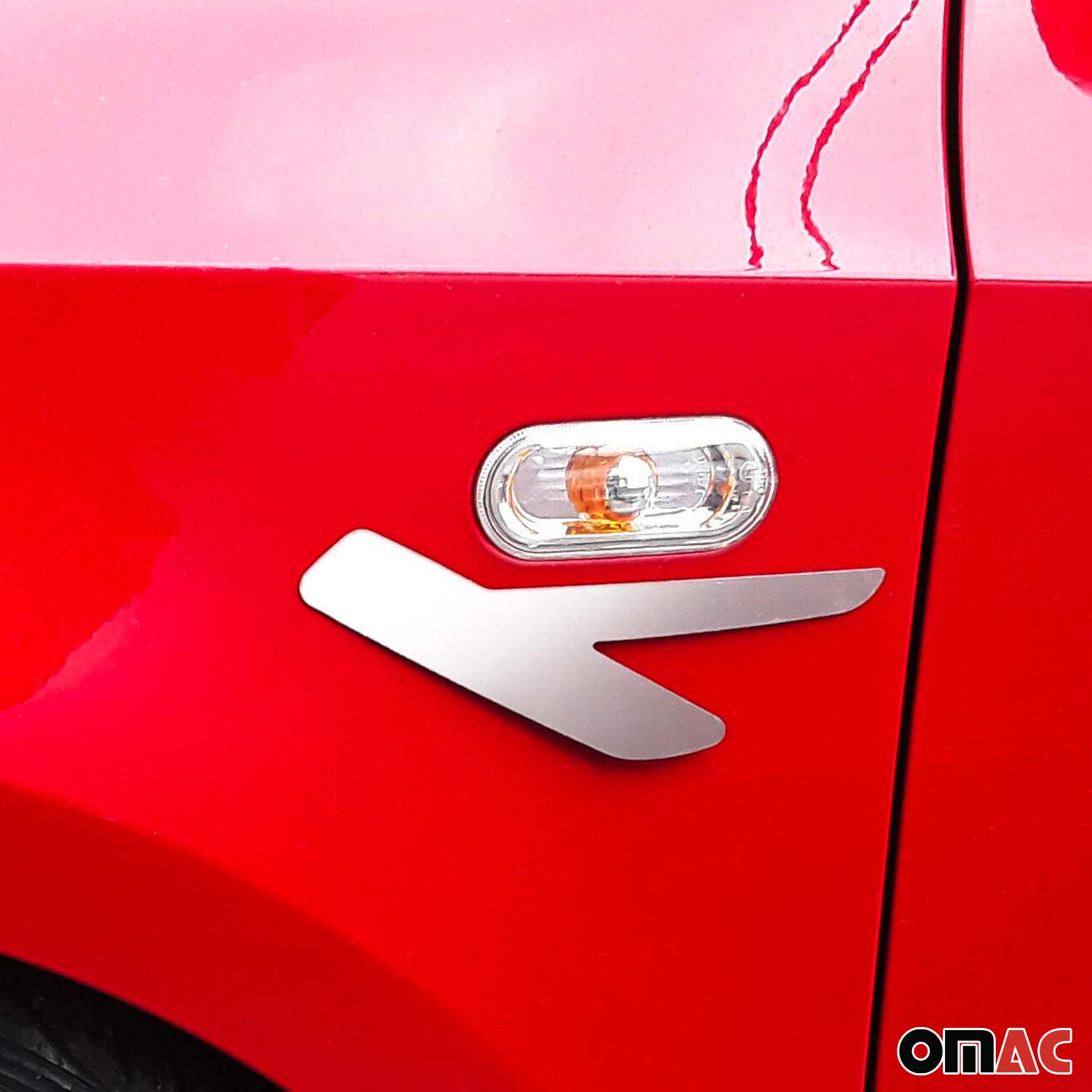 Seitentürleiste Türleisten Türschutzleiste für Seat Leon 3 2012-2020 Chrom 2x OMAC DE