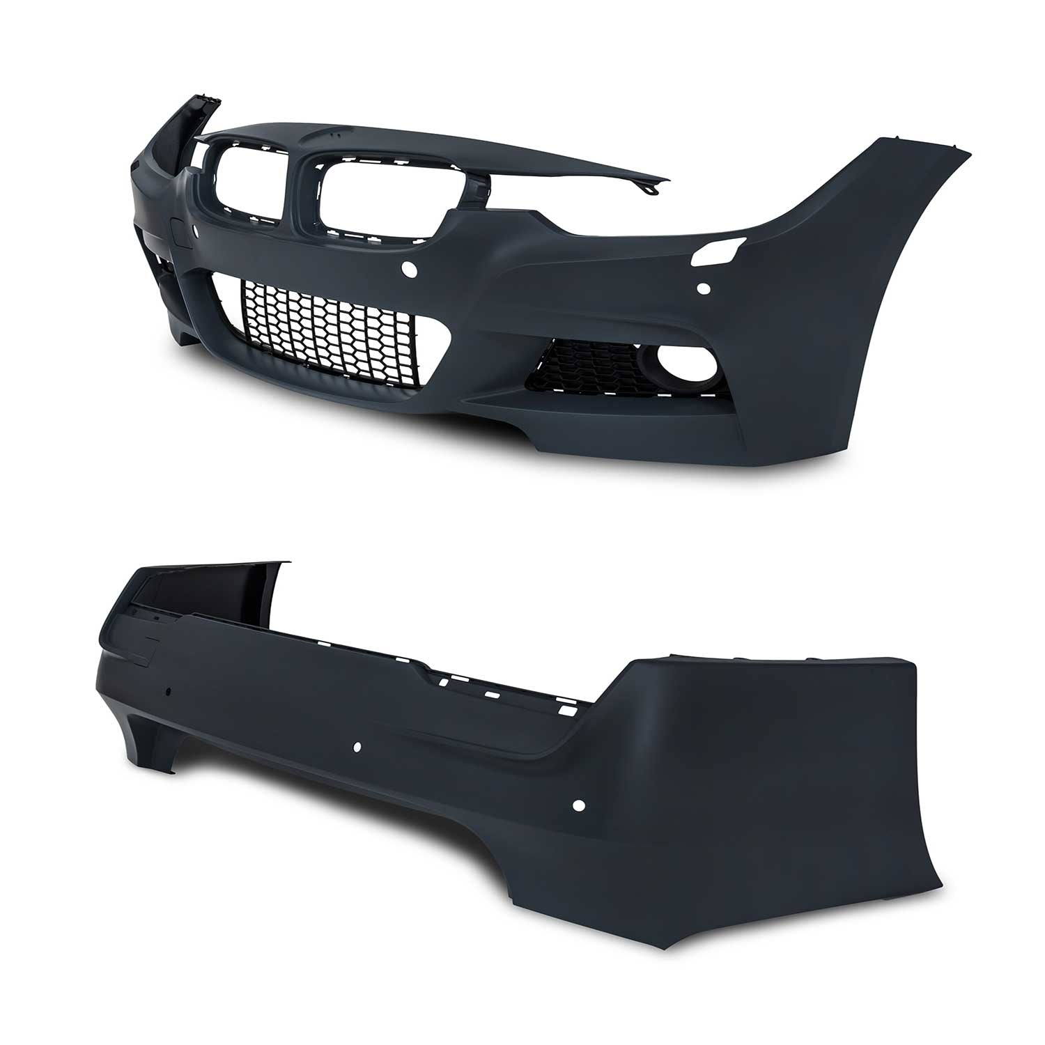 JOM Stoßstangen Kit & Seitenschweller für BMW F30 2011-2015 Schwarz OMAC DE