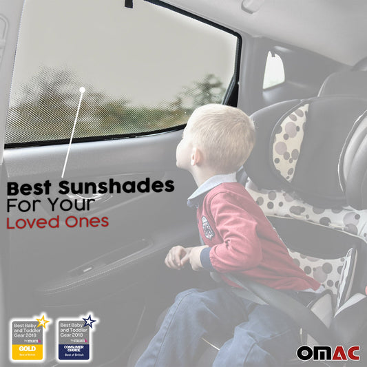 Sonnenschutz Seitenfenster für Audi A3 8P 3tür 2003-2012 Heckscheibe 2tlg OMAC DE