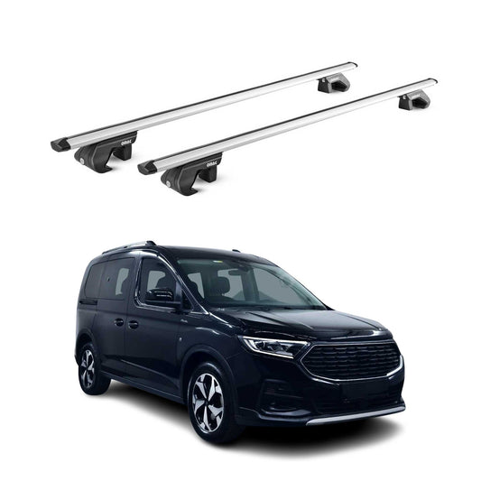 Dachträger für Ford Connect Tourneo 2022-2025 5 tür 90kg Alu Silber 2x ABE OMAC DE