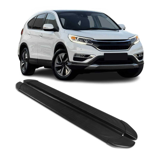 Trittbretter Seitenschweller für Honda CR-V 2012-2018 Aluminium Schwarz 2tlg OMAC DE