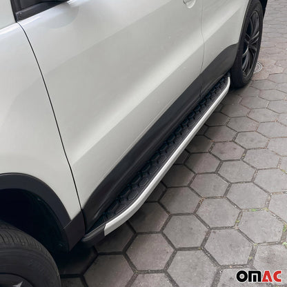 Trittbretter Seitenschweller für VW T-Roc 2017-2025 Edelstahl Chrom 2 tlg