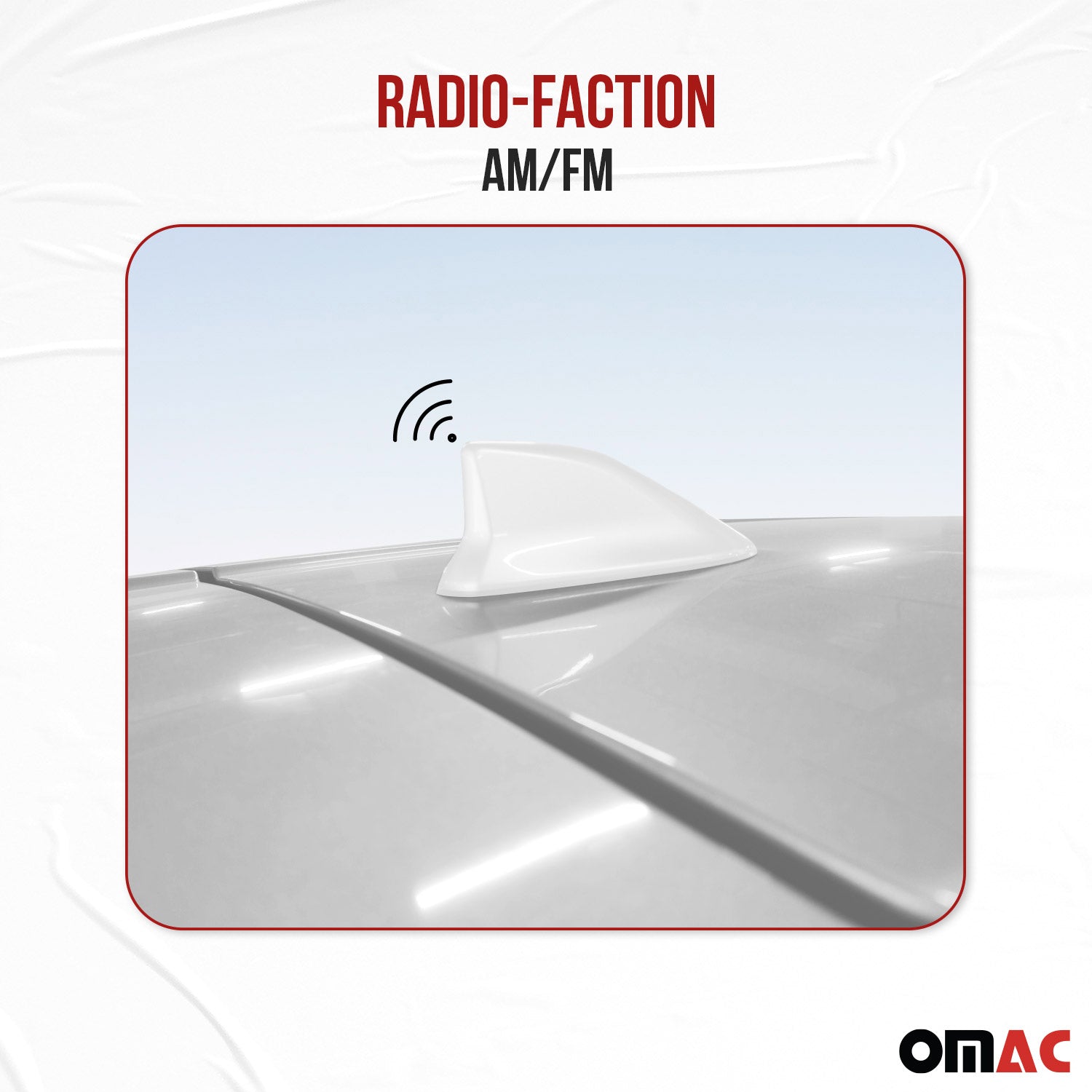 Dachantenne Autoantenne AM/FM Autoradio Shark Antenne Haifischflosse weiß OMAC DE