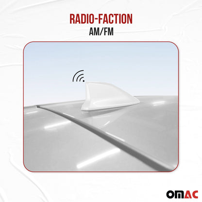 Dachantenne Autoantenne AM/FM Autoradio Shark Antenne Haifischflosse weiß OMAC DE
