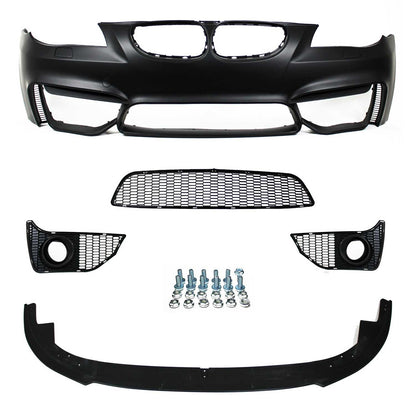 JOM Stoßstange für BMW E60 Limo 2003-2010 / E61 Touring 2004-2010 Schwarz 1tlg OMAC DE