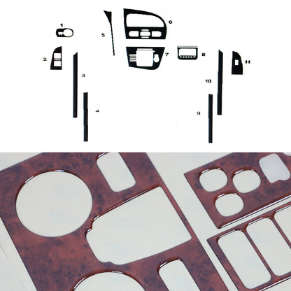 Innenraum Dekor Cockpit für Seat Leon 2005-2012 Wurzelholz Optik 11x Digital OMAC DE