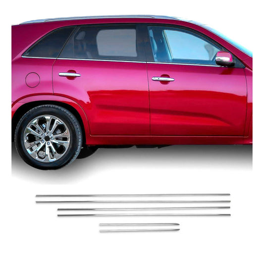 Fensterleisten Zierleisten für Kia Sorento 2010-2012 Edelstahl Chrome 4 tlg OMAC DE