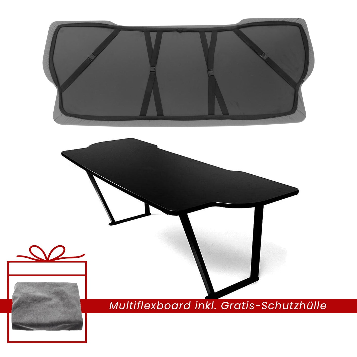 Multiflexboard Bettverlängerung für VW T5 T6 ab 2003 incl. Schutzhülle Ablage OMAC DE