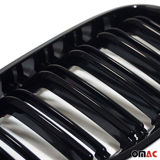 2004-2010 BMW 5er E60 M5 Limo Nieren Grill Kühlergrill Schwarz Glanz