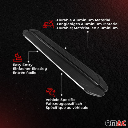 2023-2025 BYD Seal Trittbretter Seitenschweller Seitenbretter Aluminium Schwarz Silber OMAC DE