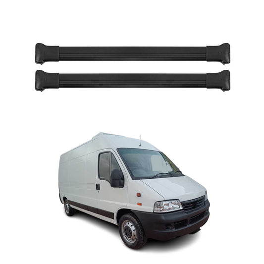 Dachträger Grundtäger für Fiat Ducato 2006-2025 75kg Aluminium Schwarz 2 tlg OMAC DE