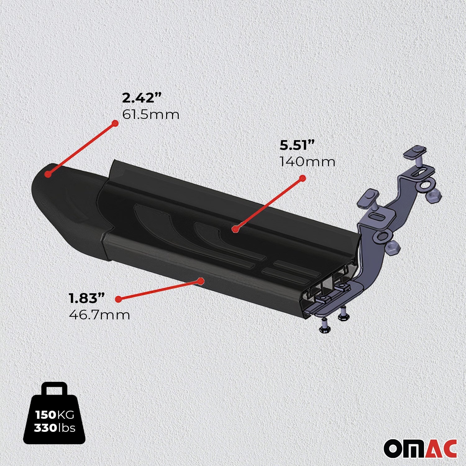 Trittbretter Seitenschweller für Opel Combo 2001-2011 Schwarz Aluminium 2 tlg - autoseifert.com