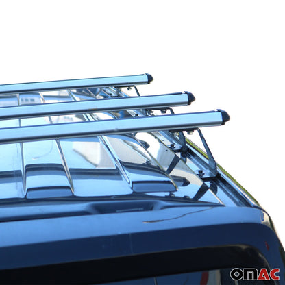Dachträger Grundtäger für Citroen Berlingo 2018-2025 75kg Aluminium Silber 3 tlg OMAC DE