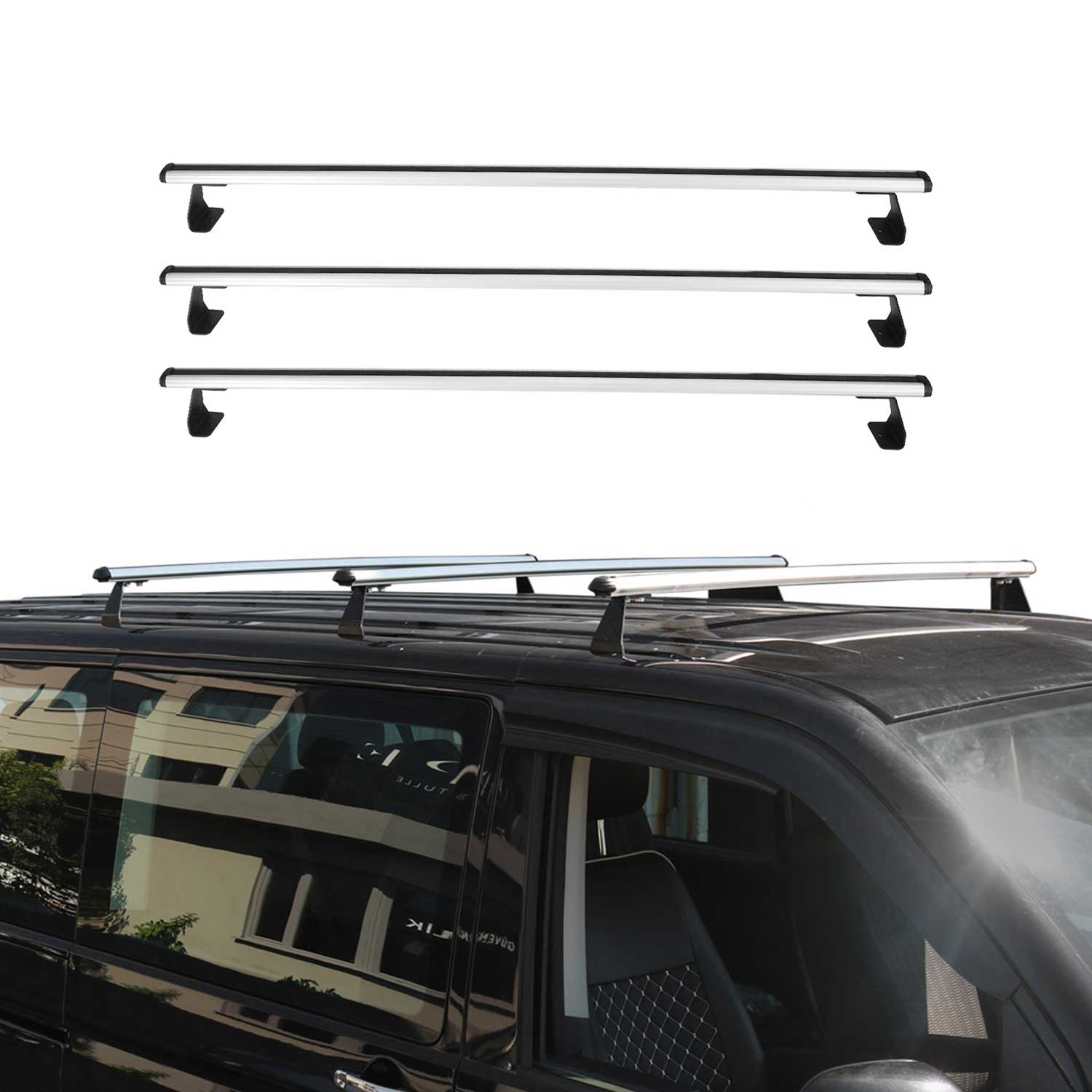 Dachträger Grundtäger für Citroen Berlingo 2018-2025 75kg Aluminium Silber 3 tlg OMAC DE