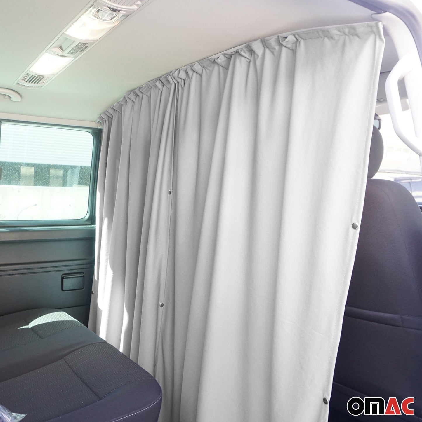 Autogardinen Fahrerhaus Maß Gardinen Camping Sonnenschutz Grau 160x180 OMAC DE